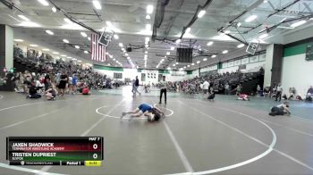 70-75+ 1st Place Match - Tristen Dupriest, Slyfox vs Jaxen Shadwick, Terminator Wrestling Academy