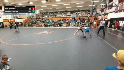 90-93 lbs Round 2 - Joel Henley, Lovell Middle School vs Parker Callier, Greybull MS