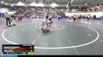 174 lbs Champ. Round 3 - Jensen Mcdermott, Benedictine College vs Abel Nava, Providence (Mont.)