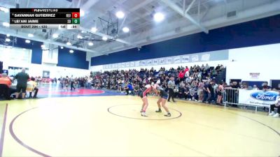 120 lbs Cons. Round 3 - Lei`ani Jaime, San Dimas vs Savannah Gutierrez, Redlands East Valley