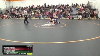 B-16 lbs Quarterfinal - Paxton Thein, North Liberty Thunderbolts vs Ryker Shafer, Tomahawk Wrestling Club