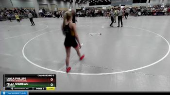 105 lbs Champ. Round 2 - Layla Phillips, Immortal Athletics WC vs Milla Andrews, Arkansas