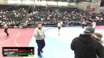 153 lbs Champ. Round 1 - Quinton Carter, Cyprus vs Cole Egbert, Green Canyon