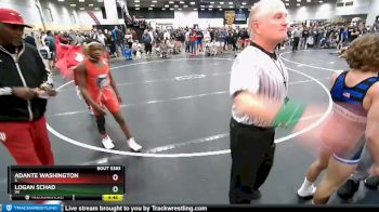 102 lbs Champ. Round 3 - Adante Washington, IL vs Logan Schad, WI