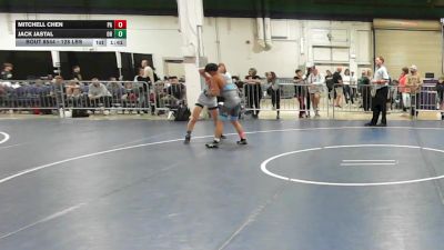 128 lbs Quarterfinal - Mitchell Chen, PA vs Jack Jastal, OH
