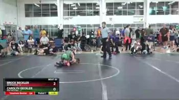 84 lbs Round 7 (10 Team) - Brock Beckler, 84 Athletes vs Carolyn Geckler, Mat Factory