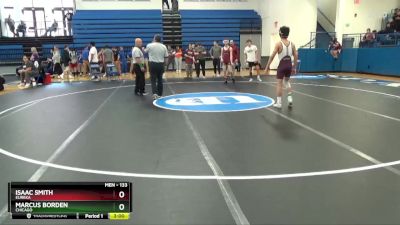 133 lbs Cons. Round 2 - Isaac Smith, Eureka vs Marcus Borden, Chicago