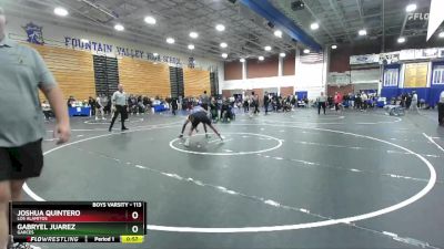 113 lbs Cons. Round 3 - Gabryel Juarez, Garces vs Joshua Quintero, Los Alamitos