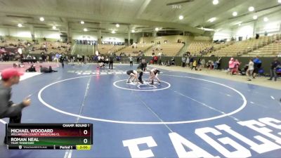 100 lbs Champ. Round 1 - Michael Woodard, Williamson County Wrestling Cl vs Roman Neal, Team Tennessee