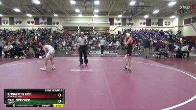 106 lbs Cons. Round 3 - Cael Stricker, Lisbon vs Konnor Blume, Roland-Story