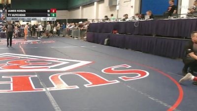 157 lbs Consi Of 64 #2 - James Kosza, MI vs Ty Hutchens, TN