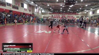 50 lbs Cons. Round 2 - Boeden Bullerman, Heartland Wrestling Academy vs Logan Nelson, MN Elite