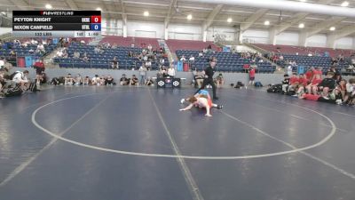 132 lbs Peyton Knight, Oklahoma Red vs Nixon Canfield, Utah Black
