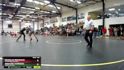 197 lbs Quarterfinal - Bernard Harrison, Albion College vs Nicholas Brashear, Huntingdon College