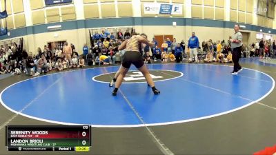 175 lbs Round 1 (10 Team) - Serenity Woods, East Noble TUF vs Landon Brioli, Mishawaka Wrestling Club