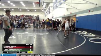 145 lbs Champ. Round 2 - Dominic Nagle, Neutral Grounds vs Christian Contreras, Hawk Academy Wrestling Club