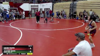 58-60 lbs Round 1 - Jacob Young, Noblesville WC vs Hunter White, Indian Creek WC