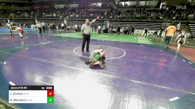 65 lbs Consi Of 16 #2 - Leonidas Dunbar, Newton vs Ryder Manisera, Morris Knolls