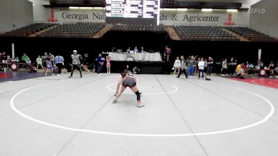 100-105 lbs Semifinal - Cadence Grulla, Lumpkin County Wresting vs Mikayla Williams, The Storm Wrestling Center