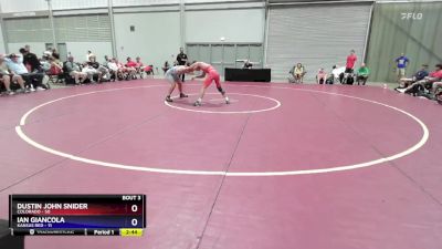 120 lbs Round 1 (8 Team) - Dustin John Snider, Colorado vs Ian Giancola, Kansas Red