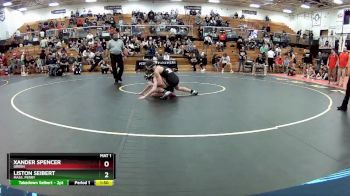 113 lbs Semifinal - Liston Seibert, Mass. Perry vs Xander Spencer, Green