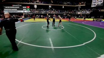 5A 106 lbs Quarterfinal - Jacob Barrilleaux, Dallas Wilson vs Kingston Barker, North Mesquite