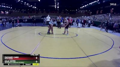 117 lbs Cons. Semi - Zachary Caro, Eagle Empire vs Kale Hayes, Zephyrhills Christian Academy