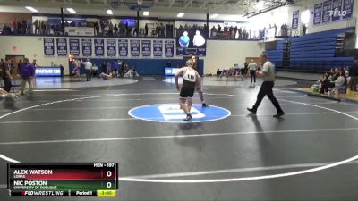197 lbs Quarterfinal - Nic Poston, University Of Dubuque vs Alex Watson, Loras