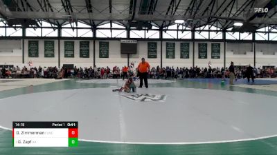 74-78 lbs Semifinal - Gionni Zapf, Alber Athletics vs Drake Zimmerman, Fox Lake Wrestling Club