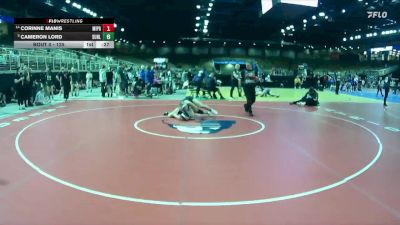 125 lbs Champ. Round 2 - CAMERON LORD, Sunlake vs Corinne Manis, Miami Palmetto