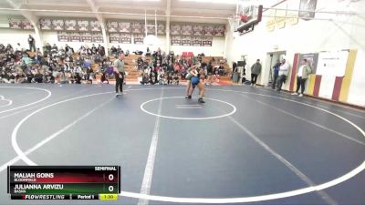 145 lbs Semifinal - Julianna Arvizu, Basha vs Maliah Goins, Bloomfield