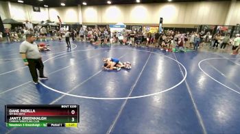 106 lbs Round 5 - Jantz Greenhalgh, Carbon Wrestling Club vs Dane Padilla, NM Bad Boyz