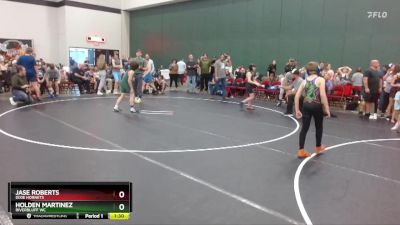 95 lbs Cons. Round 1 - Jase Roberts, Dixie Hornets vs Holden Martinez, Riverbluff WC