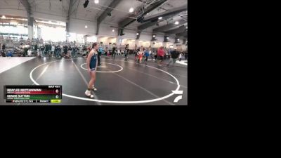 98 lbs Quarterfinal - Kenzie Sutton, Amped Wrestling Club vs Braylee Brittainwinn, Wesley Club Wrestling
