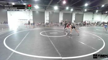 90 lbs Semifinal - Brian Baca, Juggernaut WC vs Israel Gonzalez, Unattached