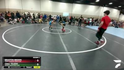 58-63 lbs Round 2 - Chaz Toledo, Amped Wrestling Club vs Braxton Brown, Team Conquer Wrestling