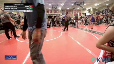49 lbs Consi Of 8 #2 - Xander Milner, Skiatook Youth Wrestling vs Maisyn Malone, Bartlesville Wrestling Club
