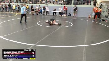 119 lbs Champ. Round 1 - Hannah Grace Gentry, Mid Valley Wrestling Club vs Charlie Lester, Kodiak Wrestling Club