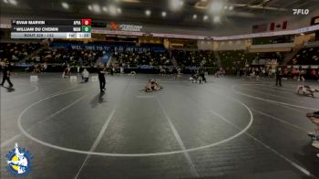 132 lbs Champ. Round 2 - Evan Marvin, Apple Valley vs William Du Chemin, Wilmot Union
