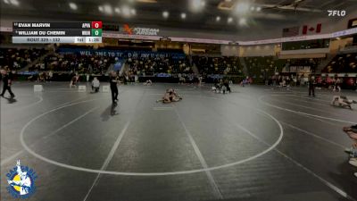 132 lbs Champ. Round 2 - Evan Marvin, Apple Valley vs William Du Chemin, Wilmot Union