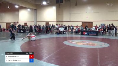 55 kg Rnd Of 64 - Ethan Brownlee, North Carolina vs Jorge De La Rosa, Oregon Wrestling National Team