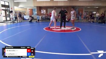 195 lbs Quarterfinal - Glean Gonzalez, Gunston Wrestling Club vs Haidyn Leftwich, Martinsville Henry County WC