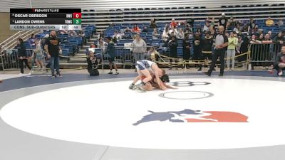 84 lbs Cons. Sub-quarters - Oscar Obregon, Bulldog Wrestling Club vs Landon Owens, Team Donahoe Wrestling Club