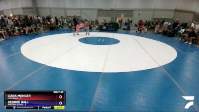 225 lbs Placement Matches (16 Team) - Ciara Monger, Colorado vs Desiree Hall, Arizona Black