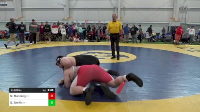 E-285 lbs Quarterfinal - Nate Manning, KY vs Quinton Smith, OH