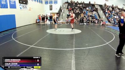 215 lbs Round 2 - John Robinson, Darkhorse Wrestling vs Colin Crank, Gator Wrestling Club