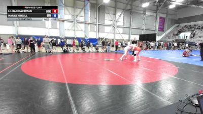 155 lbs Quarters - Lillian Halstead, Oak Harbor Wrestling Club vs Hailee Orgill, Deer Park Ironman Wrestling Club