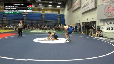 197 lbs Cons. Round 5 - Owen Heiser, Air Force vs Christian Slack, Unattached-UVU