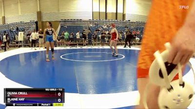 112 lbs Cons. Semi - Olivia Crull, IN vs Elaine Hay, WI
