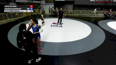 50 lbs Cons. Semis - Leslie De Anda vs Brooklyn Mountjoy, Golden Tribe Wrestling